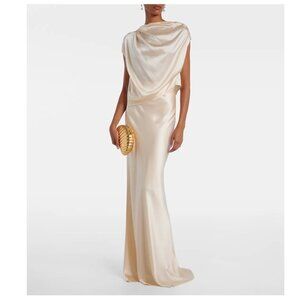 The Sei Draped Silk Satin Top Sz 0 $555